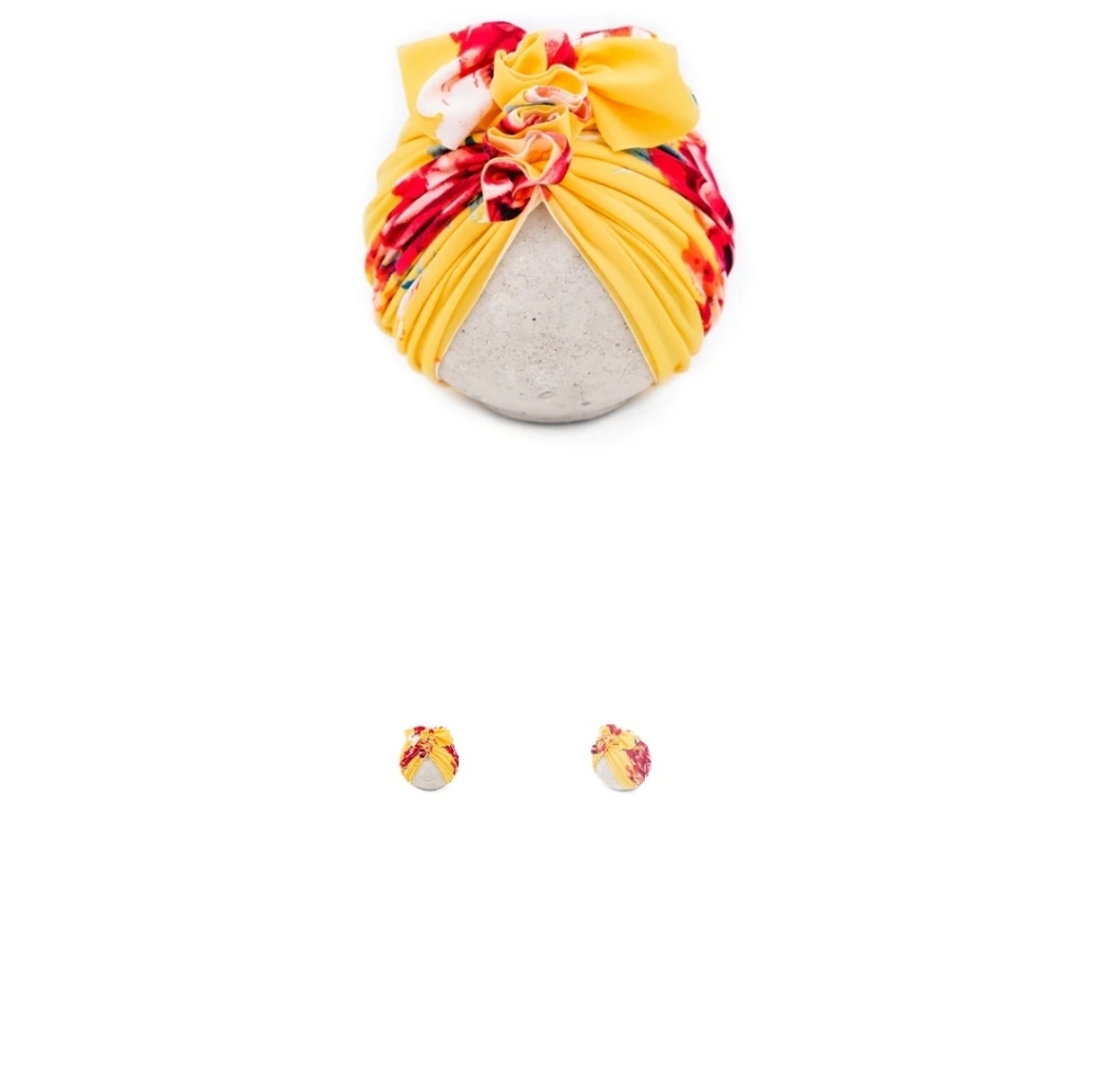 BLU TAYLOR Head turban babies lemon tart colour